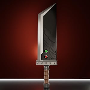 Buster Sword Kartenhalter | Final Fantasy Display Versteckte Magie Karten Aufbewahrung | Geschenk für Gamer | MTG Kommandant Deckbox