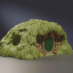 Coffre de terrasse Hobbit House | Porte-cartes Fantasy MTG | Cadeau geek pour lui | Organiseur inspiré du LOTR | Mallette de rangement Hobbiton
