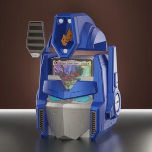 Porte-cartes Optimus Prime | MTG Deck Box Transformer Style | Cadeau geek pour lui | Organiseur de jeu Heroic Head