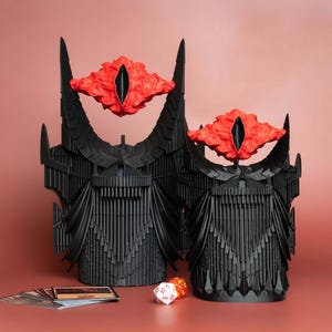 Coffre de rangement Sauron Tower LOTR MTG | Compatible avec les decks Commander | Accessoire Le Seigneur des Anneaux