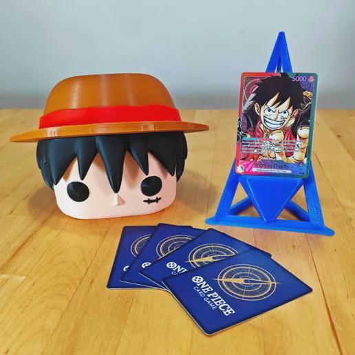 Luffy Deck Box | One Piece Card Holder | Anime Gift for Gamers | Straw Hat Storage Case | TCG Organizer
