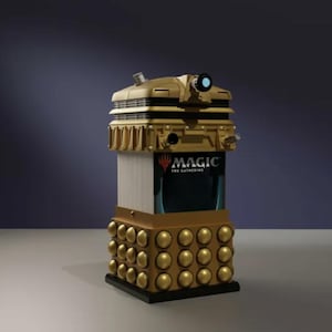 Coffret de jeu Commandant Dalek | Porte-cartes de méchant de science-fiction | Cadeau unique de stockage de TCG pour lui