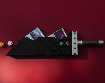 Buster Sword Card Holder | Final Fantasy Display  Hidden Magic Cards Storage | Gift for Gamers | MTG Commander Deck Box
