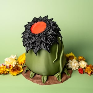 Boîte de deck MTG floraison nécropole | Porte-cartes inspiré de Muldrotha | Rangement monstre effrayant plante