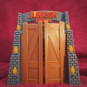 Coffre de terrasse Jurassic Park | Porte-cartes MTG dinosaure | Cadeau geek pour collectionneur | Présentoir pour cartes Dino | Organisateur JCC