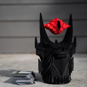 Coffre de rangement Sauron Tower LOTR MTG | Compatible avec les decks Commander | Accessoire Le Seigneur des Anneaux