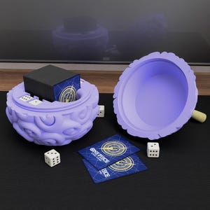 Gomu Gomu no Mi Deckbox - Fruit du diable - Contient 100 cartes, compatible avec une double pochette - Une pièce - TCG