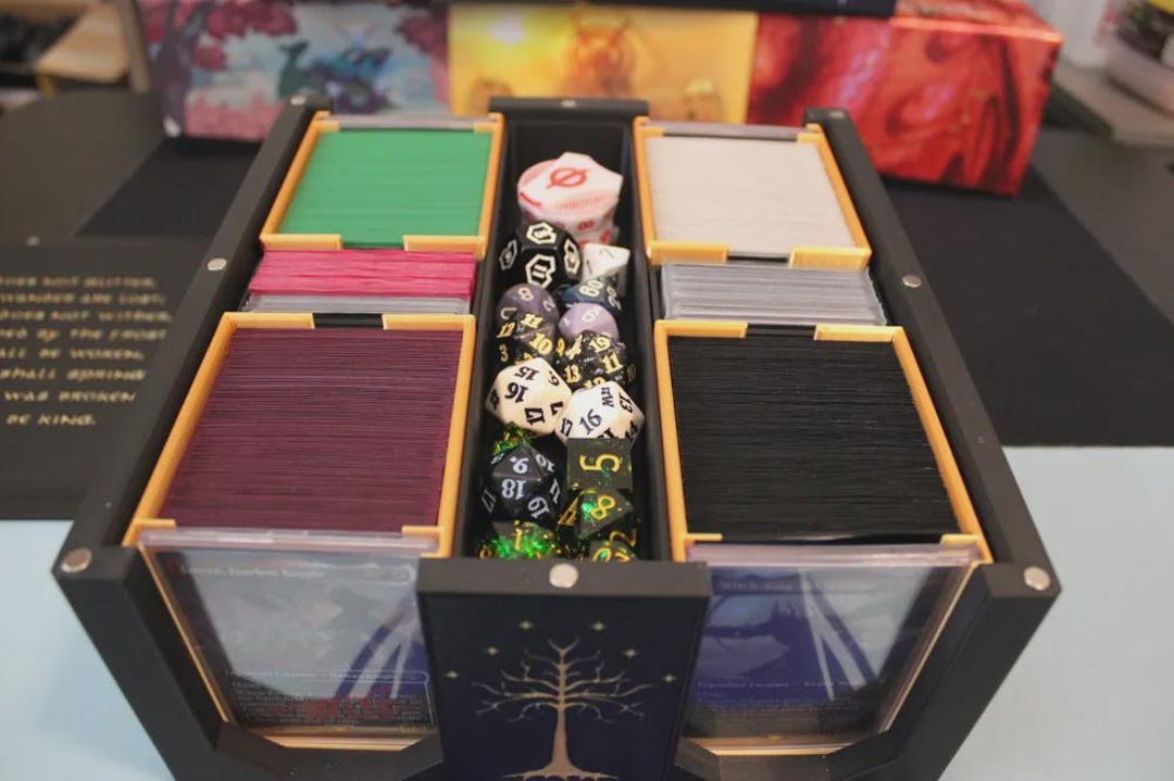 MTG Commander Deck Box – 4 Player Modular Card Storage - Etsy