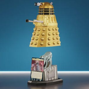 Coffre de jeu Dalek | Porte-cartes MTG Doctor Who | Cadeau geek pour lui | Organiseur de cartes de science-fiction | Étui de rangement extraterrestre