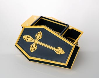 Vampire Coffin Commander Deck Box: Gothic MTG Card Holder