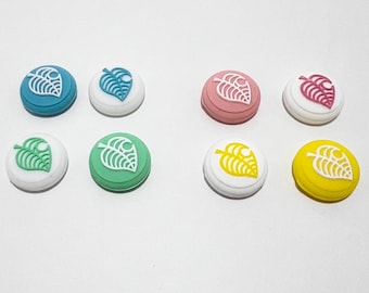 Leaf Thumb Grips (4pcs) - Switch, Switch Lite & OLED - Joy-Con Silicone Caps for Gaming Comfort