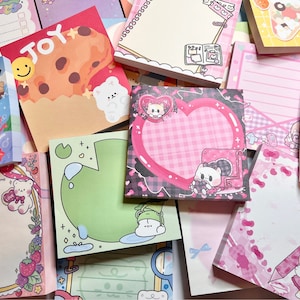 Kawaii Mini Memo-ark Grab Bag (30 st) | Skrivbordsmaterial