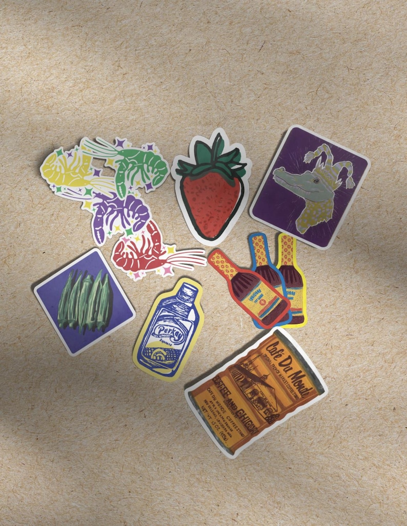 Louisiana Lovers New Orleans Sticker Pack, Cajun and Creole Culture ...