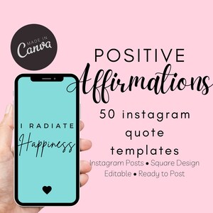 Citations positives sur Instagram, Affirmation positive, Affirmations positives, Citations Instagram, Citations Je suis, Affirmation Quotidienne, Méditation, Bien-être