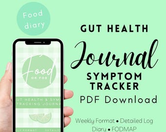 IBS Symptom Tracker | FODMAP Food Journal | Gut Health Diary | Digestive Wellness Plan | Printable PDF | Food & Symptom Log | 6 Week Tracker