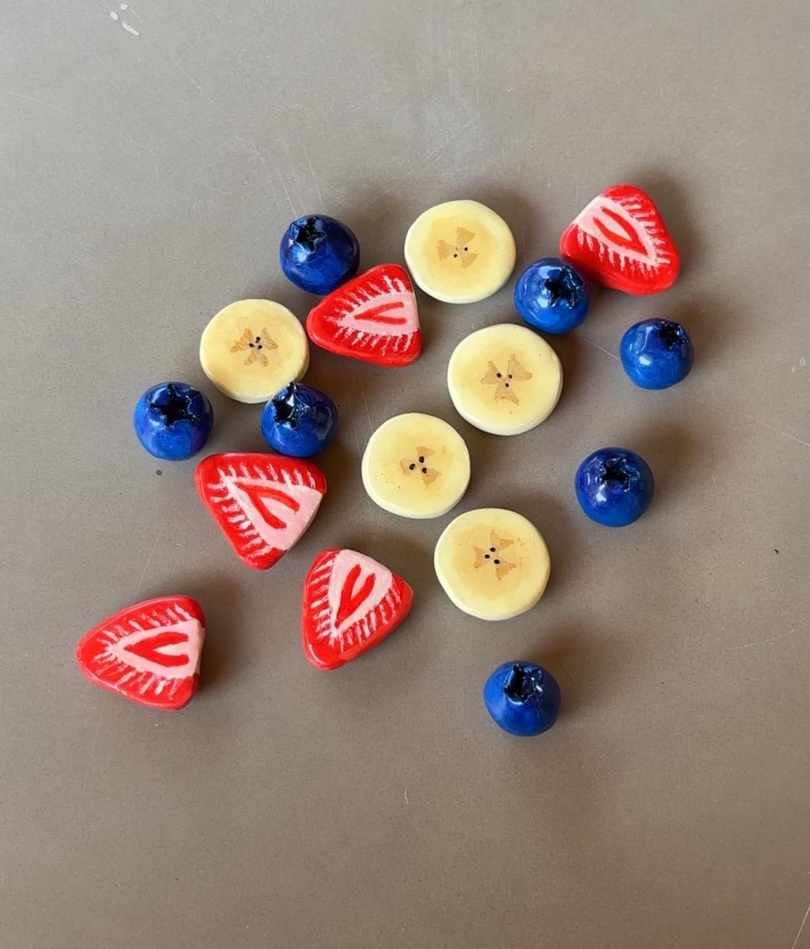 Handmade Realistic Fruit Magnets