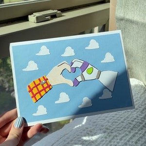 Toy Story Woody & Buzz-kaart 5 x 7 inch