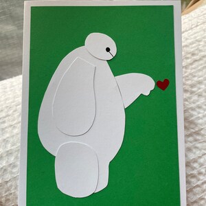Baymax Big Hero Pacote com 6 cartas de 2 5x7 polegadas