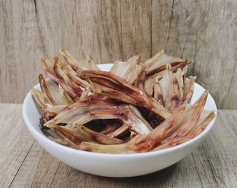 All Natural Dehydrated Duck Feet Dog Treats and Rewards Homemade High Quality Natural Dental Chews Grain-Free Gourmet Pet Friendly