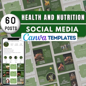 Nutrition - Canva Templates Social Media Posts