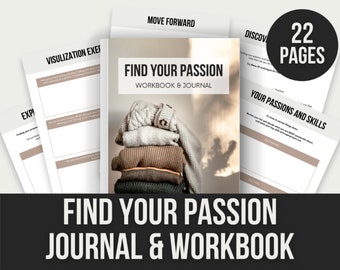 Find Your Passion Journal & Workbook - 22 Pages