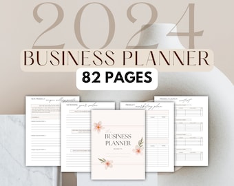 Business Planner - 82 Canva Pages