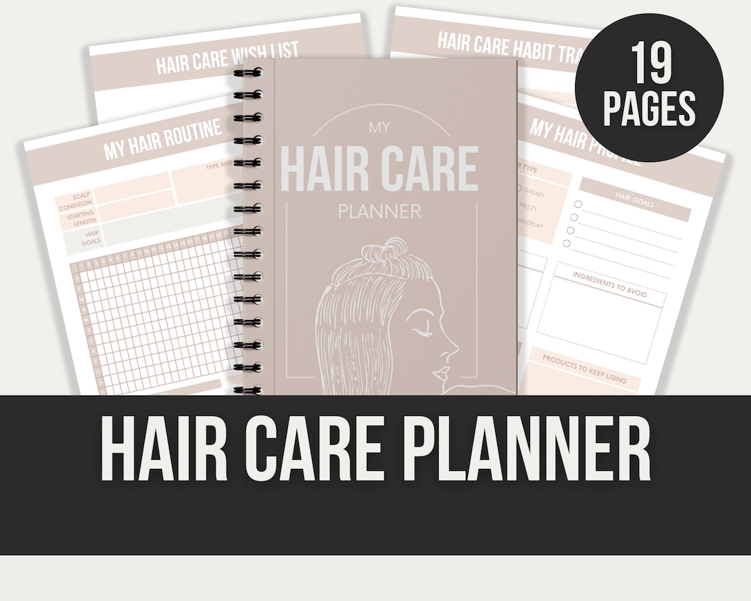 Hair Care - Planner - Etsy