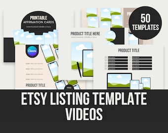 Etsy Listing Mock-up Templates - 50 Templates