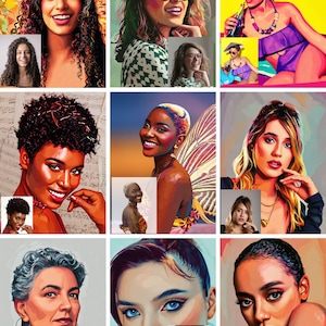Custom Pop Art Portrait | Personalized WPAP Style Print | Photo to Modern Art | Unique Birthday, Couple, Family, Wedding Gift