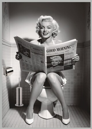 Kustom Art Calamita Frigorifero Vintage Marilyn Monroe – Stampa Su Legno 10x6 Cm