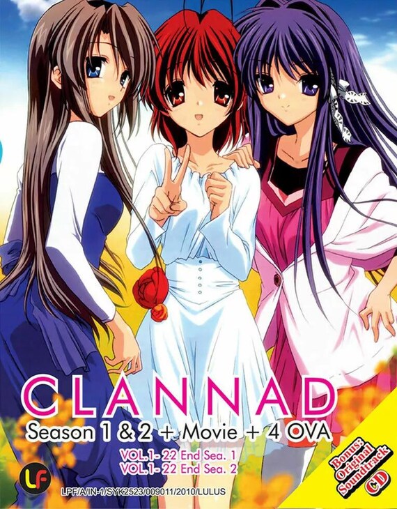 DVD Clannad Season 1&2 Vol.1-44 END + Movie + 4 OVA English
