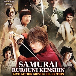 Rurouni Kenshin Live Action Movie 1-5 Collectie DVD [Engelse kopie] Allemaal met gratis DHL Express verzending