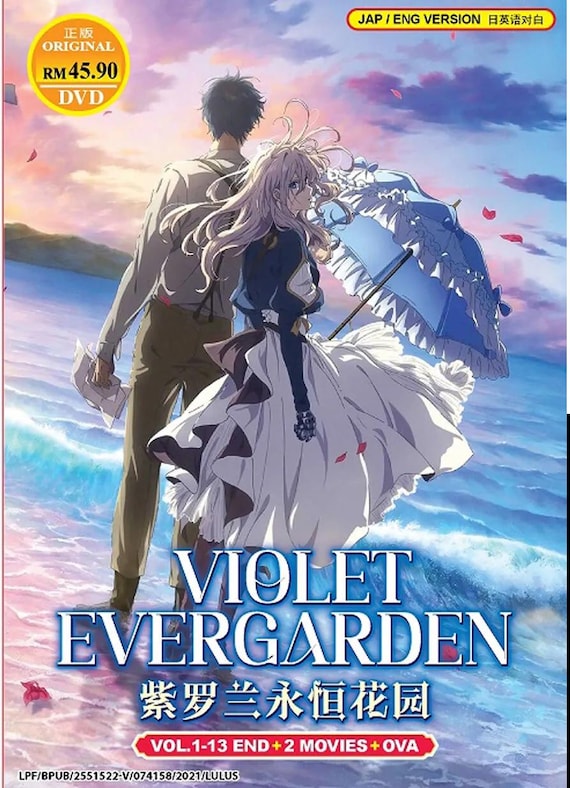 DVD Anime Violet Evergarden (1-13 End) + 2 Movies + OVA (english