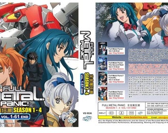 DVD Anime Full Metal Panic Season 1-4(1-61 End) Complete Box Set