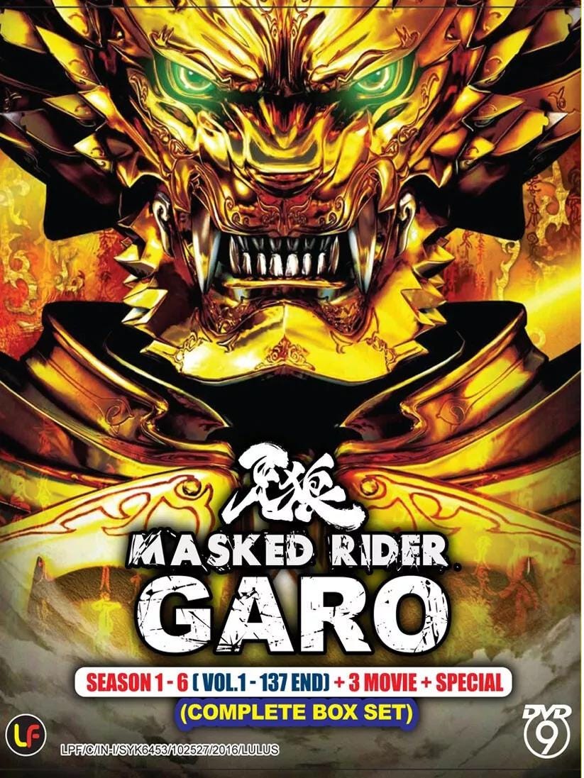 DVD Masked Rider Garo Season 1-6 Vol.1-137 End + 3 Movie + Special