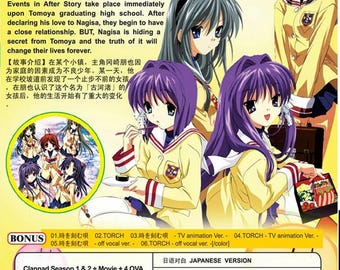 DVD Clannad Season 1&2 Vol.1-44 END + Movie + 4 OVA English