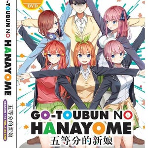 Anime-dvd Go-Toubun No Hanayome Seizoen 1+2 (Vol. 1-24 End) *Engelse versie* Complete anime-set met volledige regio: gratis DHL Express