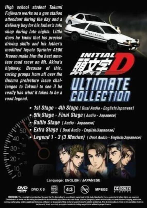 New Set Dvd Anime Initial D Ultimate Collection English Dubbed