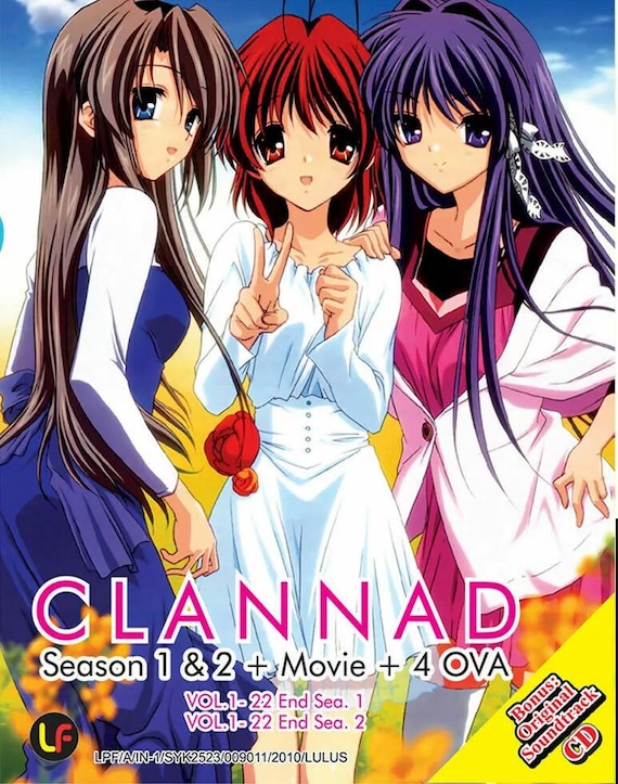 DVD Clannad Season 1&2 Vol.1-44 END + Movie + 4 OVA English