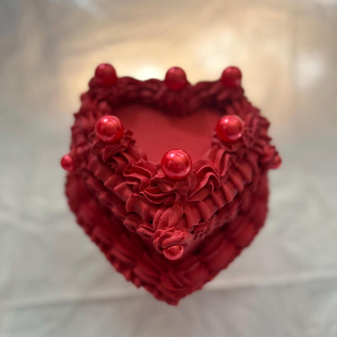 Red Hot Heart Cake - Etsy