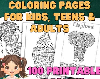 Burnout Recovery Coloring Pages, Mindfulness Coloring for Kids & Adults| SEL Calming Activities Printable Bundle PDF