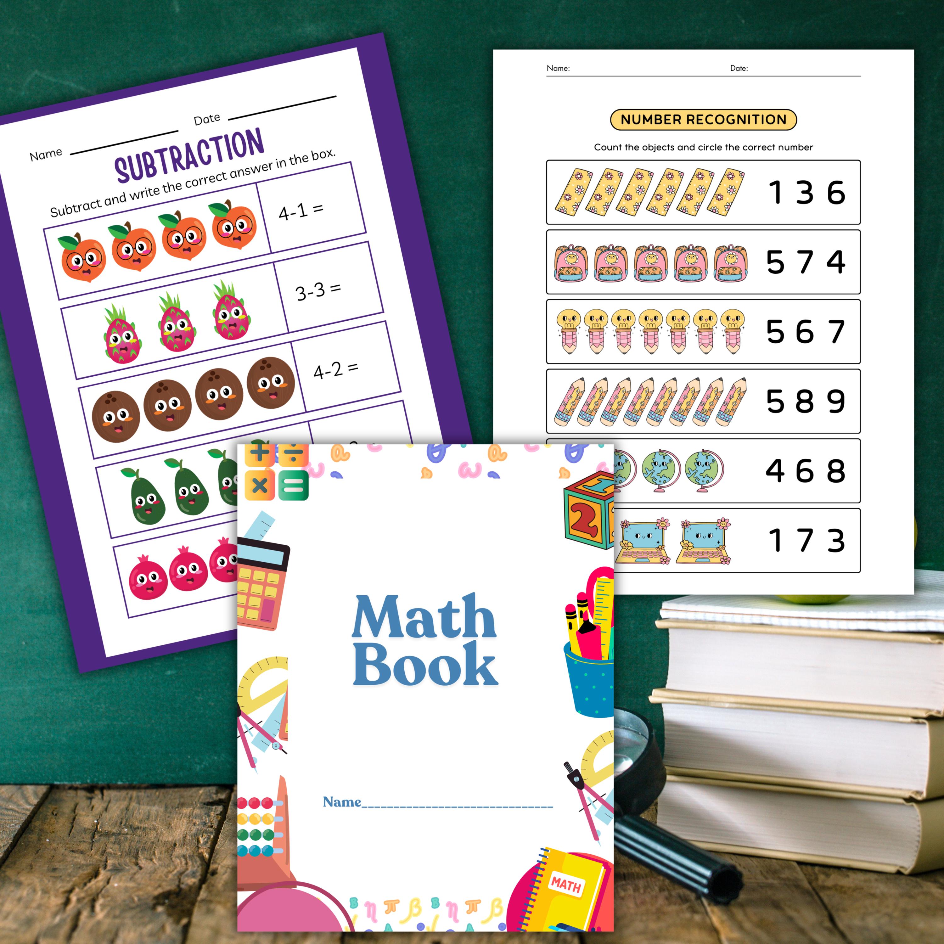 Preschool Math Workbook Printable for Ages 3–5 | 85 Early Learning ...