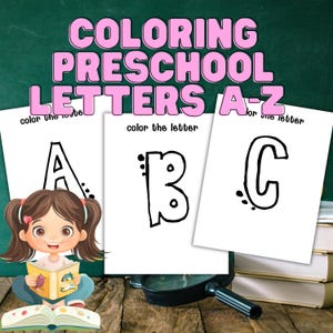 Coloring Preschool Letters of the Week Alphabet Activities Fun Engaging Curriculum for Preschoolers Homeschool Activity ABC coloring pages