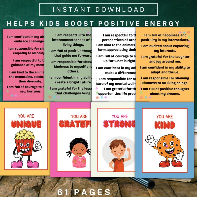 Positive Affirmations for Kids Workbook | 300+ Confidence Building SEL ...