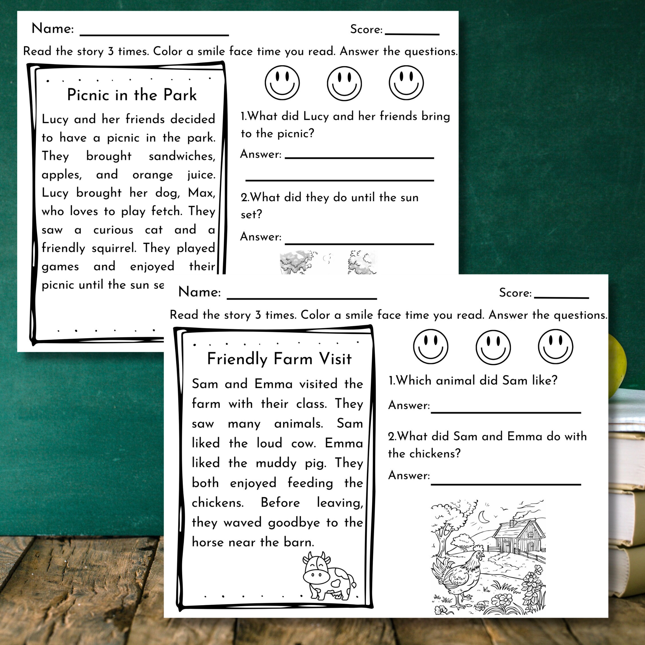 Reading Comprehension Worksheets for Kids, 15 Printable Reading ...