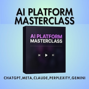 AI Platforms Course for Entrepreneurs | ChatGPT, Gemini, Claude, Meta AI, Perplexity Training | AI Business Accelerator Course | Ai Tools