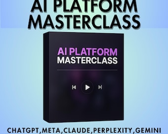 Curso de Plataformas de IA para Emprendedores / ChatGPT, Gemini, Claude, Meta AI, Perplexity Training / Curso Acelerador de Negocios de IA / Herramientas de IA