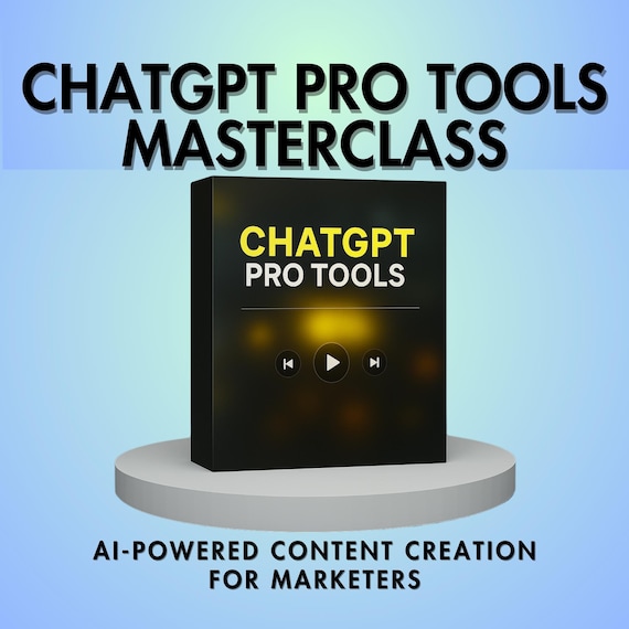ChatGPT Pro Tools Course | AI Search, Customize, Create | Advanced ChatGPT | Tools for Marketers | Business Automation | Content Workflows