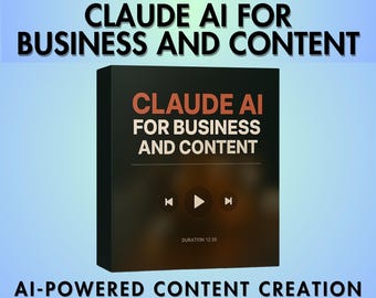 Claude AI for Business and Content | Content Writing | Blogging, Marketing, Business Automation | Email Campaigns and Web Publishing Course