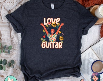 Guitarist Shirt, Funny Guitar Shirt, Gift for Guitar Player, Musician T-shirt, Band Shirt, Music Lover Gift, HTH28-3
